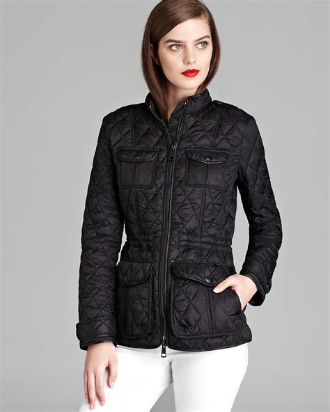 bloomingdales burberry quilted jacket|bloomingdale's bomber jacket.